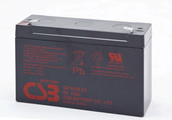 GP 6120 - аккумулятор CSB 12ah 6V  